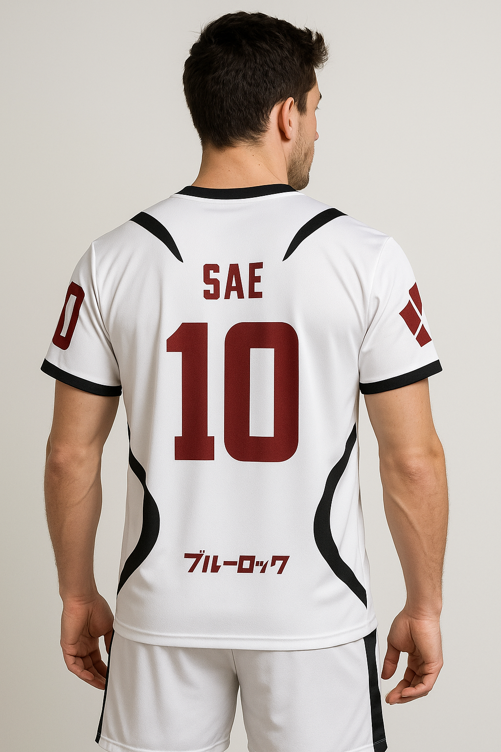 Japan U20 Football Jersey | White Round Neck T-Shirt for Men