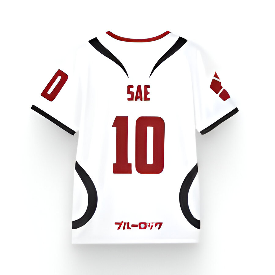 Japan U20 Football Jersey | White Round Neck T-Shirt for Men