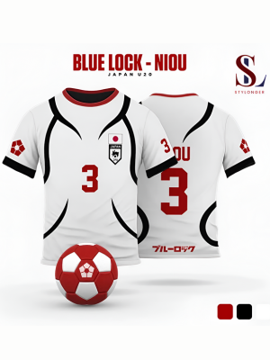 Japan U20 Football Jersey | White Round Neck T-Shirt for Men