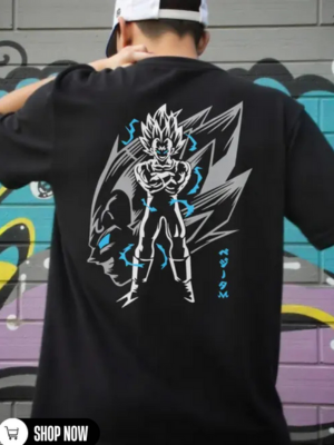 Dragon Ball Majin Vegeta Oversized Cotton T-Shirt for Men
